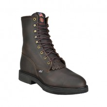 Justin Briar Pitstop Double Comfort® #j765 Men's 8" Lace Up Steel Toe Work Boots