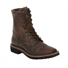 Justin Pulley #WK682 Men's 8" Abrasion Resistant Steel Safety Toe Work Boot